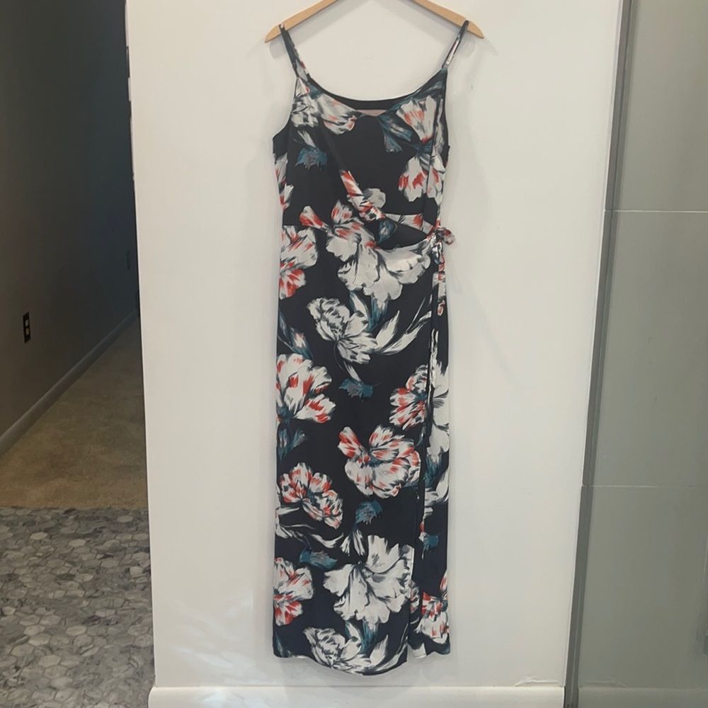 Phliosophy Floral Wrap Long Length Dress 8